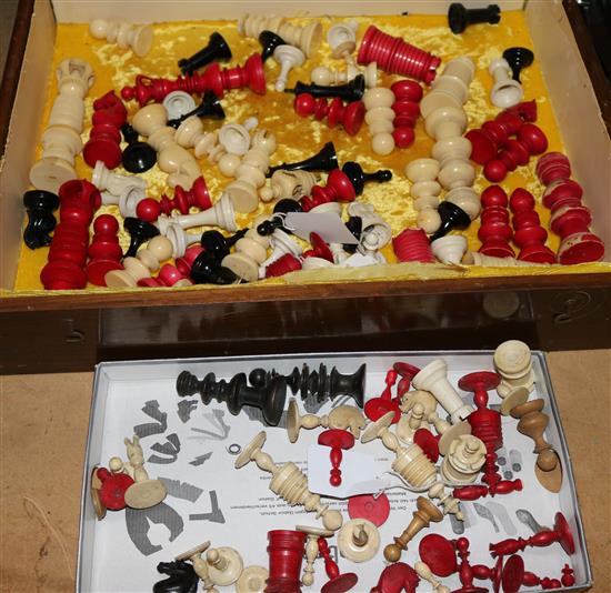 2 ivory part chess sets